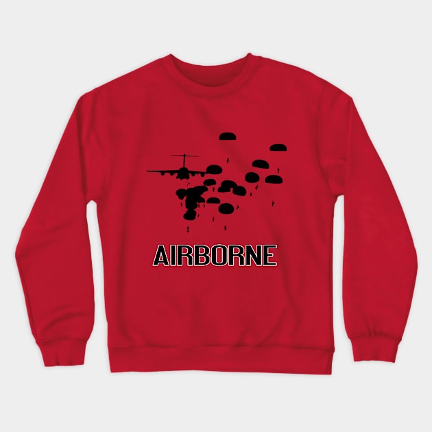 Airborne Crewneck Sweatshirt by Jared S Davies